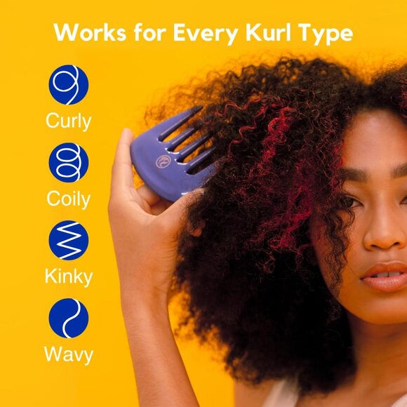 Kazmalaje KurlsPlus Pick, Cobalt Blue - Picture 9 of 9